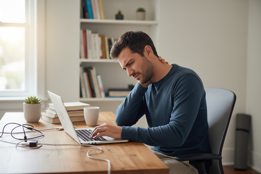 Dolor de cuello por trabajar frente al computador: causas reales y cómo aliviarlo
