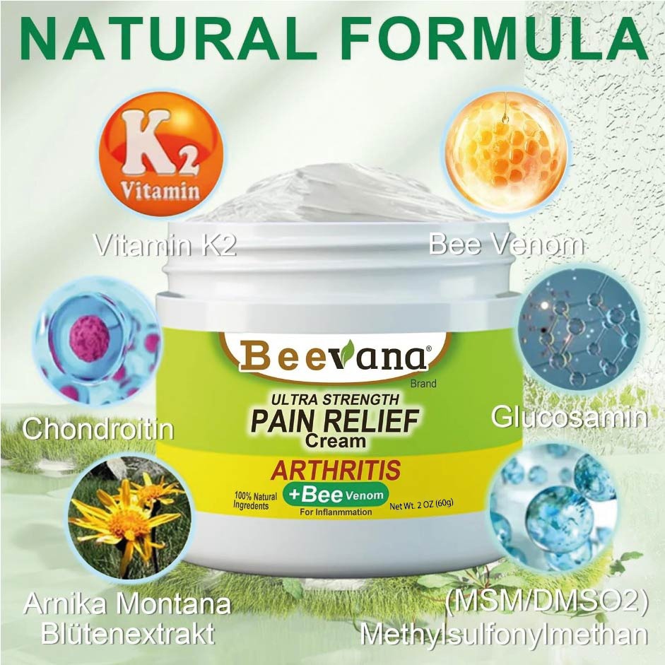 2x 1 Crema Corporal con Árnica y Mentol Beevana