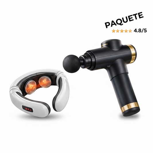 Bundle Masajeador Cervical + Pistola de Masaje